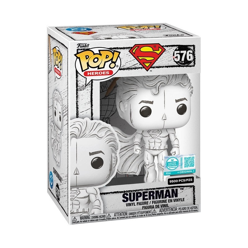 Funko Pop! Hereos Superman (Sketched Deco) Limited Edition Figure #576