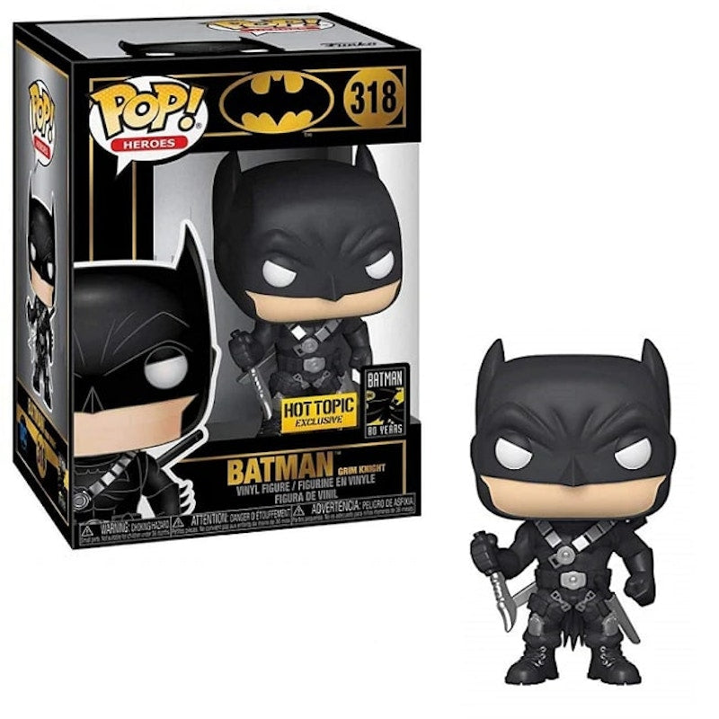 Funko Pop! Heroes Batman 80th Batman Grim Knight Hot Topic Exclusive Figure #318