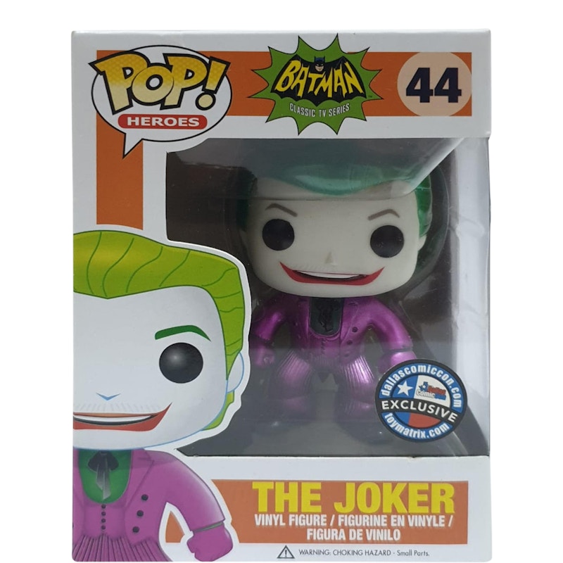 Funko Pop! Heroes Batman Classic TV Series The Joker Dallas Comic Con Exclusive Figure #44
