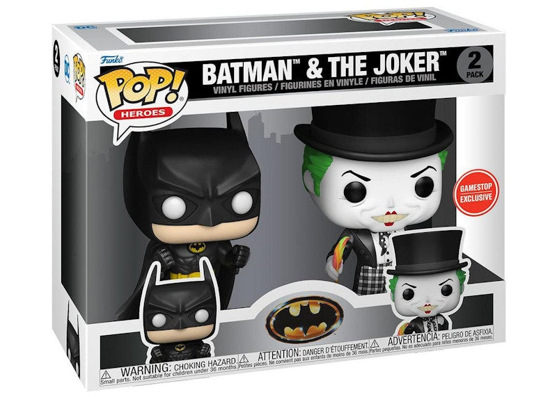 Funko Pop! Heroes Batman & The Joker GameStop Exclusive 2-Pack