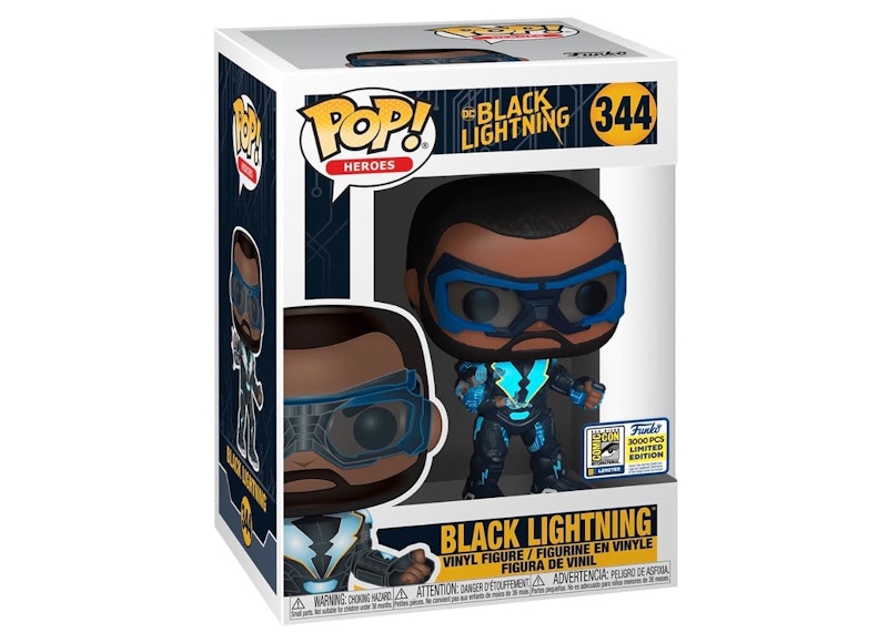 Funko Pop! Heroes Black Lightning Black Lightning SDCC Exclusive LE 3000 Figure #344