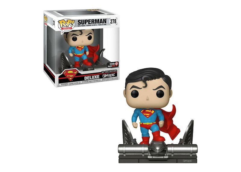 Funko Pop! Heroes DC Collection by Jim Lee Superman GameStop Exclusive Deluxe Figure #278