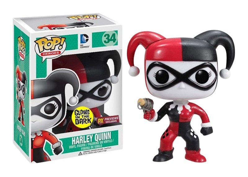 Funko Pop! Heroes DC Comics Harley Quinn (Glow) PX Previews Exclusive Figure #34