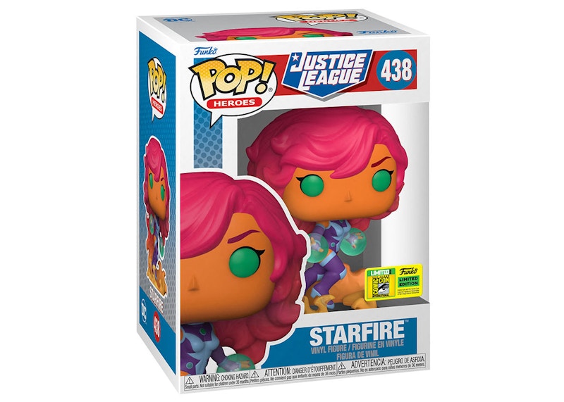 Funko Pop! Heroes DC Comics Justice League Starfire 2022 SDCC Exclusive Figure #438