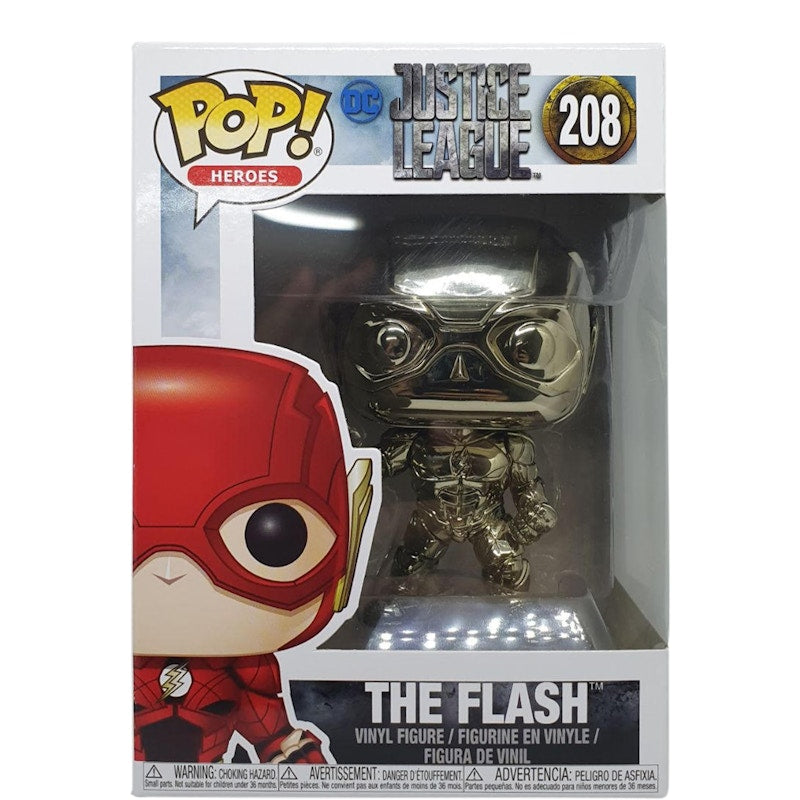 Funko Pop! Heroes DC Justice League The Flash (Chrome) Figure #208