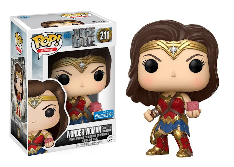 Funko Pop! Heroes DC Justice League Wonder Woman and Mother Box Walmart Exclusive Figure #211