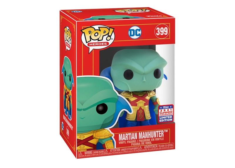 Funko Pop! Heroes DC Matian Manhunter (Metallic) Summer Convention Limited Edition Figure #399