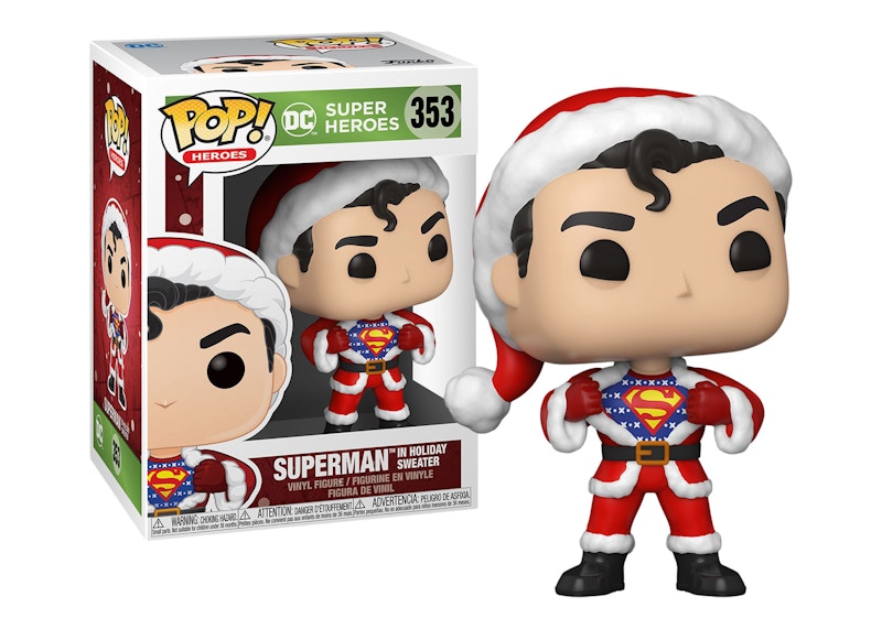 Funko Pop! Heroes DC Super Heroes Superman with Sweater (Holiday) Figure #353