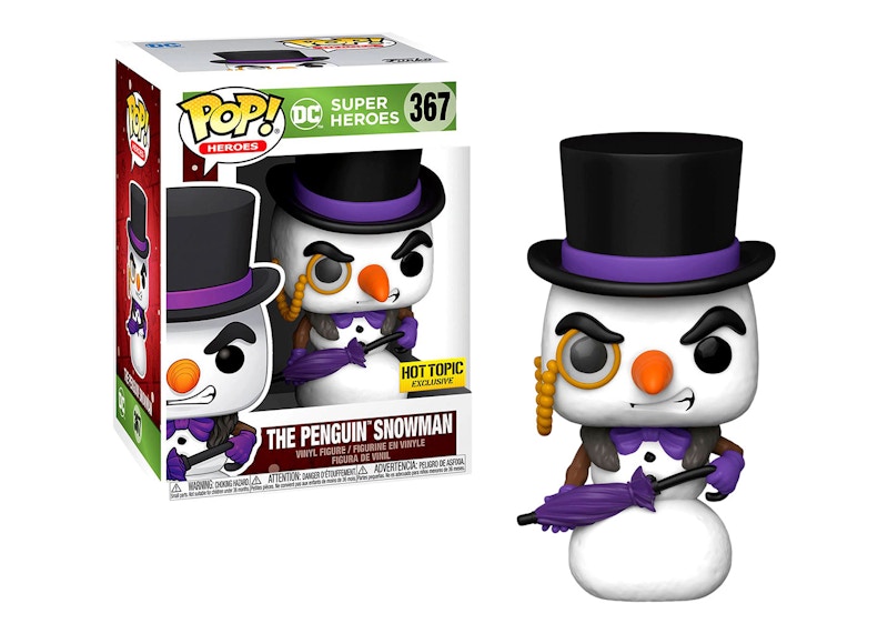 Funko Pop! Heroes DC Super Heroes The Penguin Snowman (Holiday) Hot Topic Exclusive Figure #367