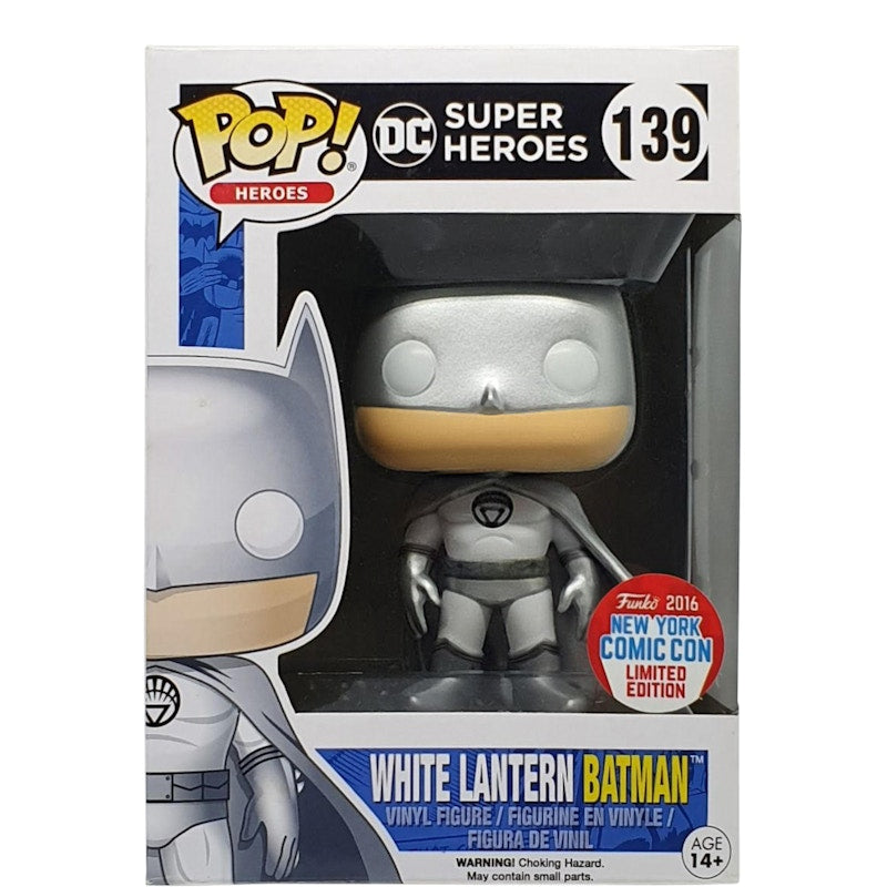 Funko Pop! Heroes DC Super Heroes White Lantern Batman NYCC Figure #139