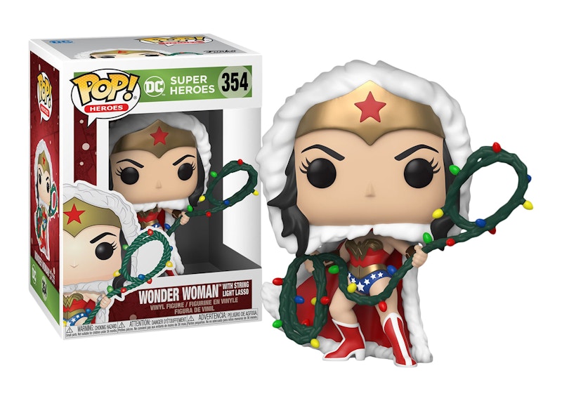 Funko Pop! Heroes DC Super Heroes Wonder Woman with String Light Lasso (Holiday) Figure #354