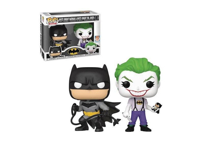 Funko Pop! Heroes DC White Knight Batman and White Knight The Joker SDCC 2021 PX Previews Exclusive 2-Pack
