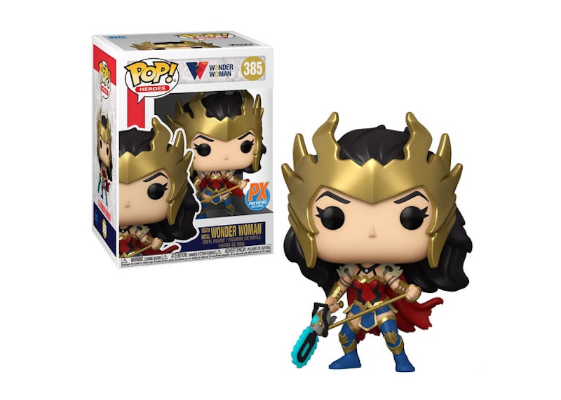 Funko Pop! Heroes Death Metal Wonder Woman PX Previews Exclusive Figure #385