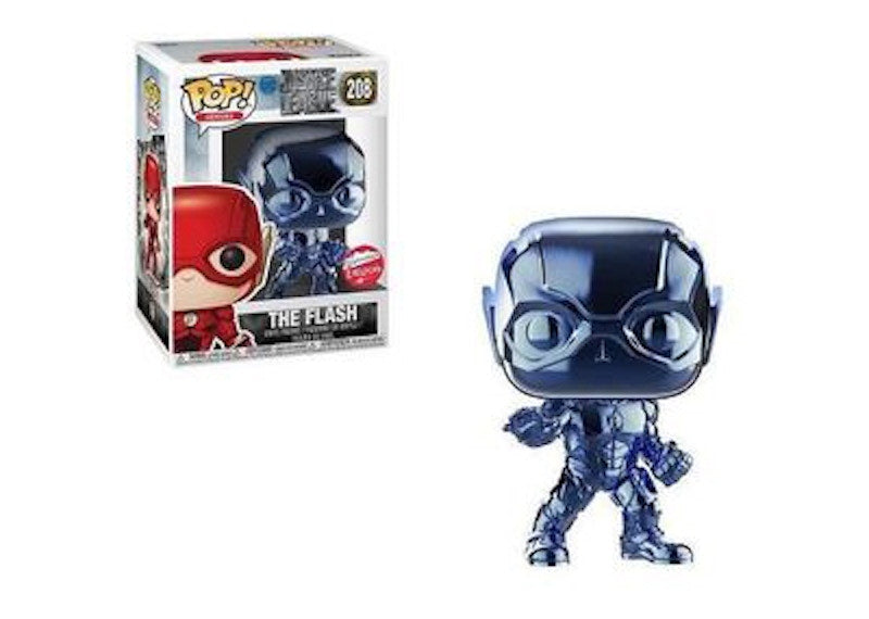 Funko Pop! Heroes Justice League Flash Blue Chrome Fugitive Toys Exclusive Figure #208
