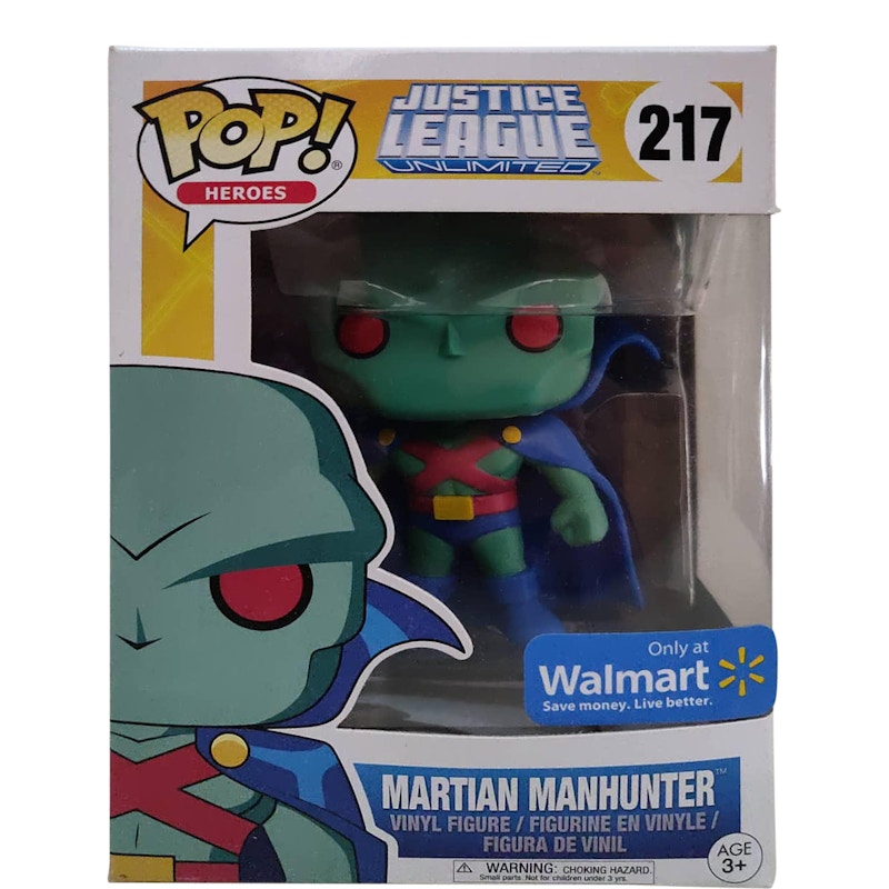 Funko Pop! Heroes Justice League Unlimited Martian Manhunter Walmart Exclusive Figure #217