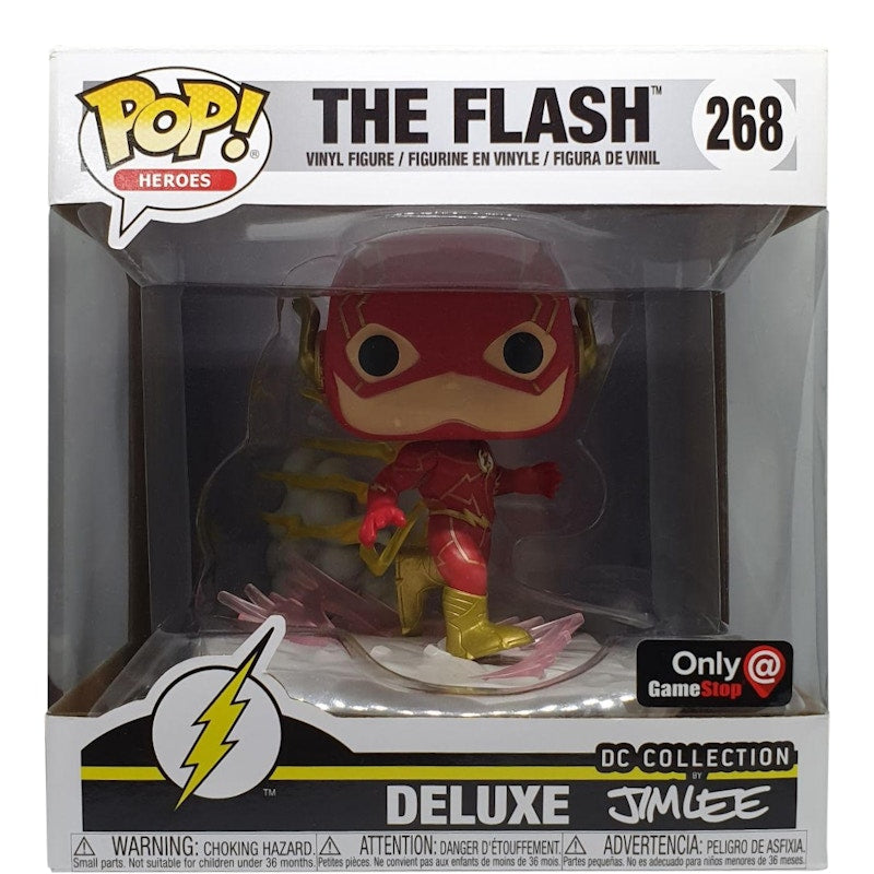 Funko Pop! Heroes The Flash Game Stop Exclusive Deluxe Figure #268
