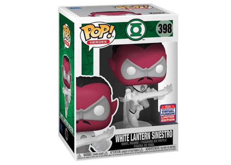 Funko Pop! Heroes White Lantern Sinestro 2021 Summer Virtual Funkon Exclusive Figure #398