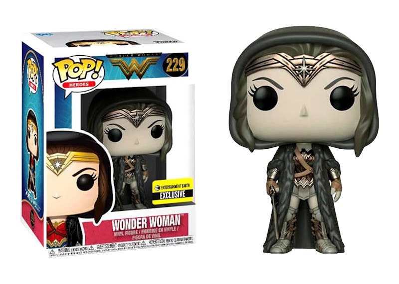Funko Pop! Heroes Wonder Woman Cloak Sepia Entertainment Earth Exclusive Figure #229