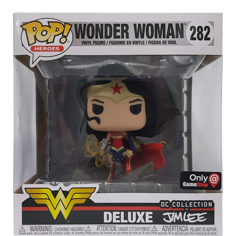 Funko Pop! Heroes Wonder Woman GameStop Exclusive Deluxe Figure #282
