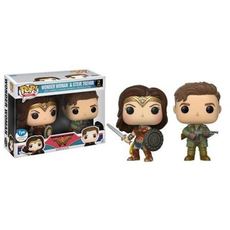 Funko Pop! Heroes Wonder Woman & Steve Trevor FYE Exclusive 2 Pack