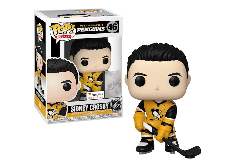 Funko Pop! Hockey Pittsburgh Penguins Sidney Crosby Yellow Jersey Fanatics Exclusive Figure #46