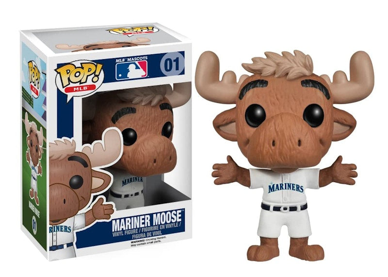 Funko Pop! MLB Mascots Mariner Moose White Jersey Figure #01