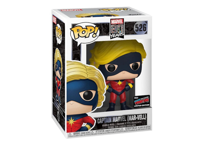 Funko Pop! Marvel 80 Year Anniversary Captain Marvel (Mar-Vell) 2019 NYCC Exclusive Figure #526