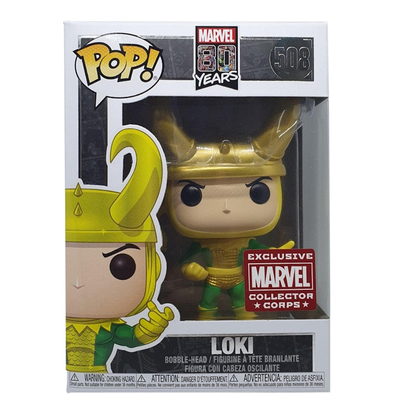 Funko Pop! Marvel 80 Years Loki Collector Corps Exclusive Figure #508