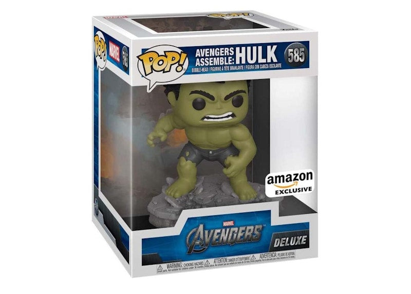 Funko Pop! Marvel Avengers Asseemble: Hulk Amazon Exclusive Bobble-Head Figure #585