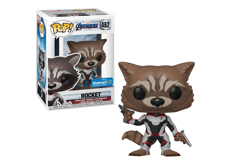 Funko Pop! Marvel Avengers Endgame Rocket Walmart Exclusive Figure #462