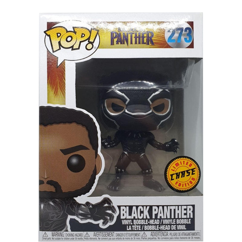 Funko Pop! Marvel Black Panther (Chase) Bobble-Head Figure #273