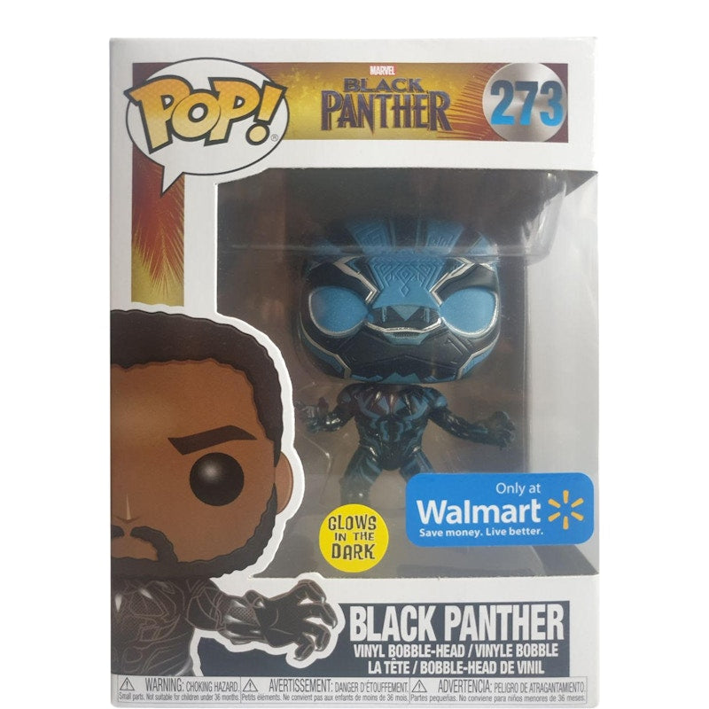 Funko Pop! Marvel Black Panther (Glow) Walmart Exclusive Bobble-Head Figure #273