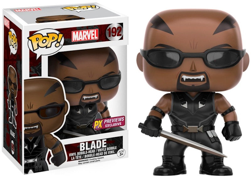 Funko Pop! Marvel Blade PX Previews Exclusive Bobble-Head #192