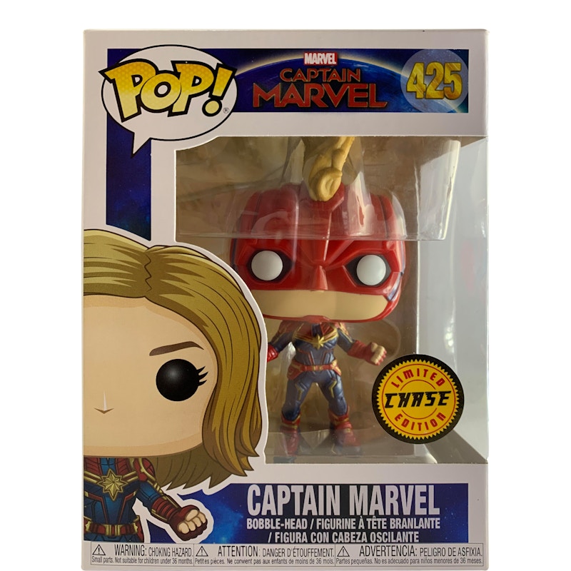 Funko Pop! Marvel Captain Marvel Chase Edition Bobble-Head Figure #425