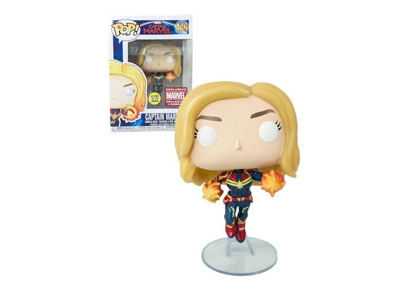 Funko Pop! Marvel Captain Marvel (Glow) Collector Corps Exclusive Bobble-Head #446