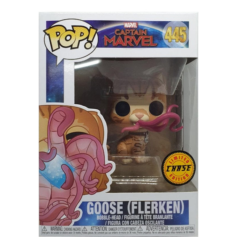 Funko Pop! Marvel Captain Marvel Goose (Flerken) (Chase) Bobble-Head Figure #445