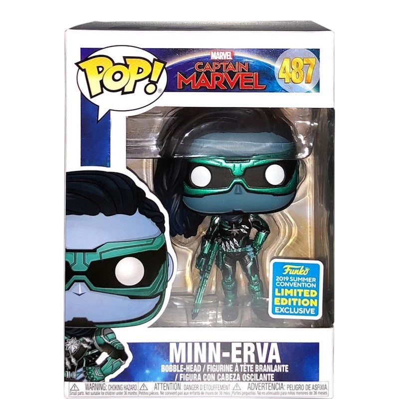 Funko Pop! Marvel Captain Marvel Minn-Erva Summer Convention Bobble-Head Figure #487