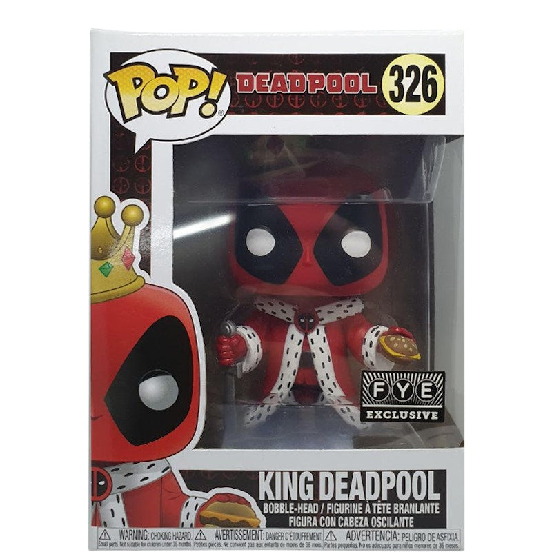 Funko Pop! Marvel Deadpool King Deadpool FYE Exclusive Bobble-Head Figure #326