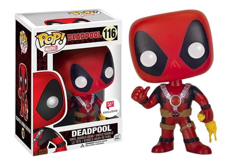 Funko Pop! Marvel Deadpool Rubber Chicken Walgreens Exclusive Bobble-Head #116