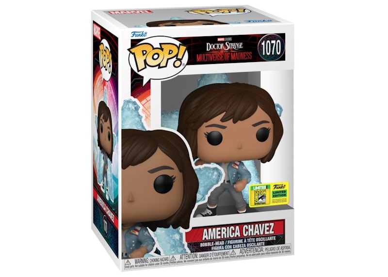 Funko Pop! Marvel Doctor Strange in the Multiverse of Madness America Chavez 2022 SDCC Exclusive Figure #1070