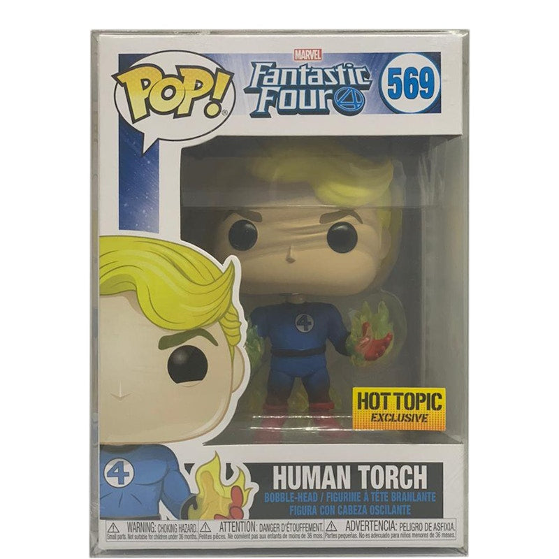 Funko Pop! Marvel Fantastic Four Human Torch Hot Topic Exclusive Figure #569