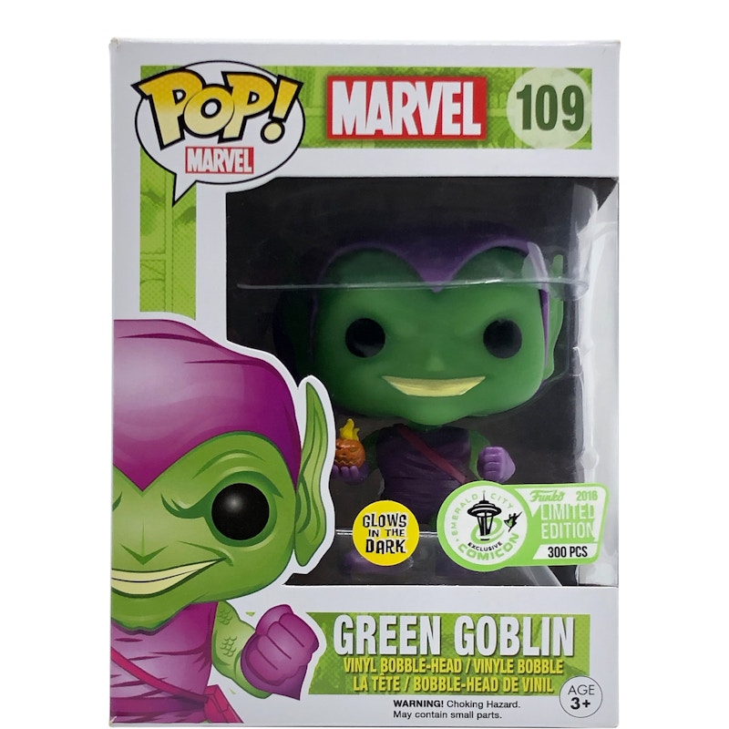 Funko Pop! Marvel Green Goblin (Glow) Emerald City Comic Con Figure #109