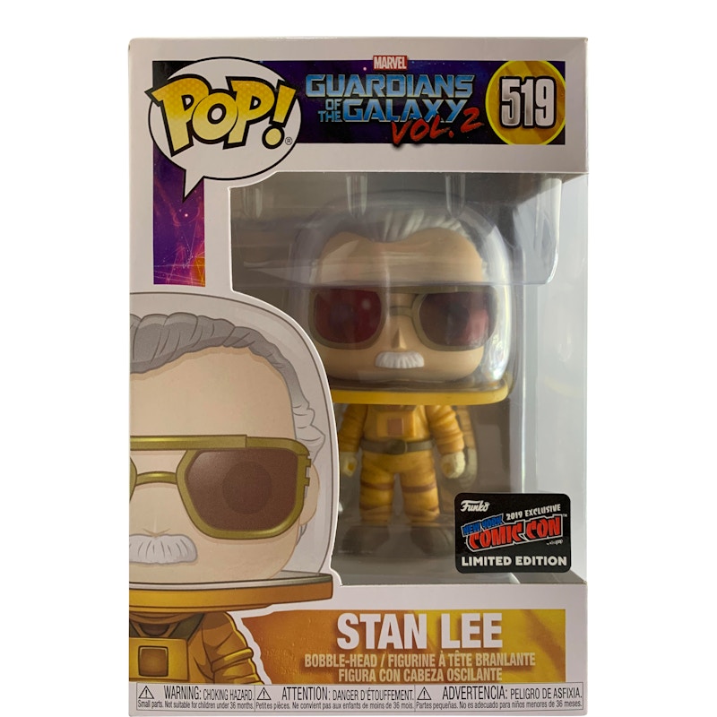 Funko Pop! Marvel Guardians Of The Galaxy Vol. 2 Stan Lee NYCC Bobble Head Figure #519