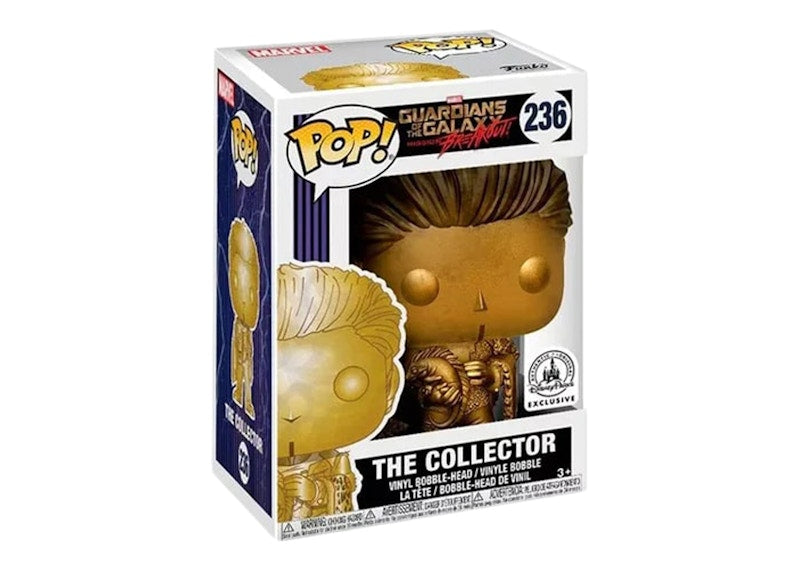 Funko Pop! Marvel Guardians of the Galaxy Mission Breakout! The Collector Gold Disney Parks Exclusive Bobble-Head #236