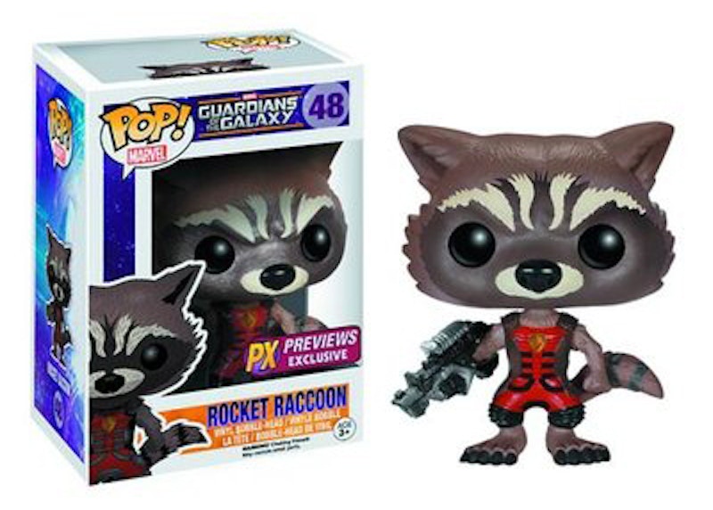 Funko Pop! Marvel Guardians of the Galaxy Rocket Raccoon Ravagers Uniform PX Previews Exclusive Figure #48