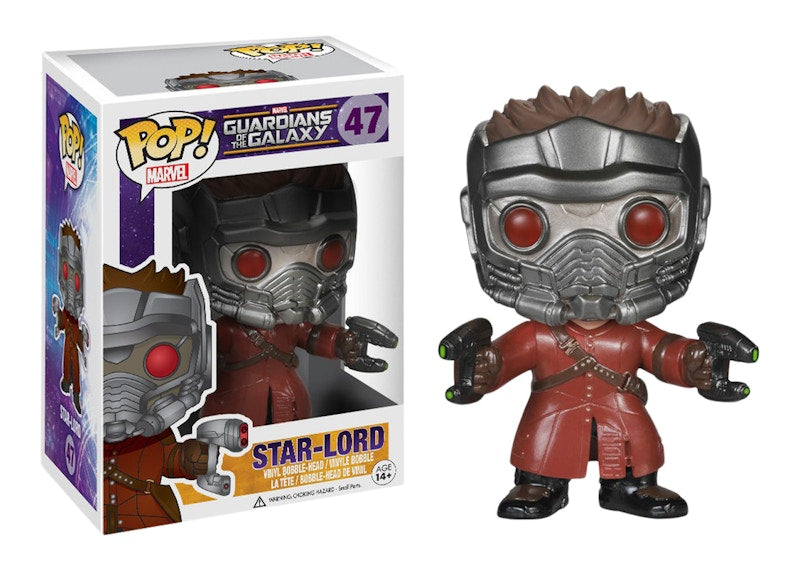 Funko Pop! Marvel Guardians of the Galaxy Star Lord Bobble-Head #47