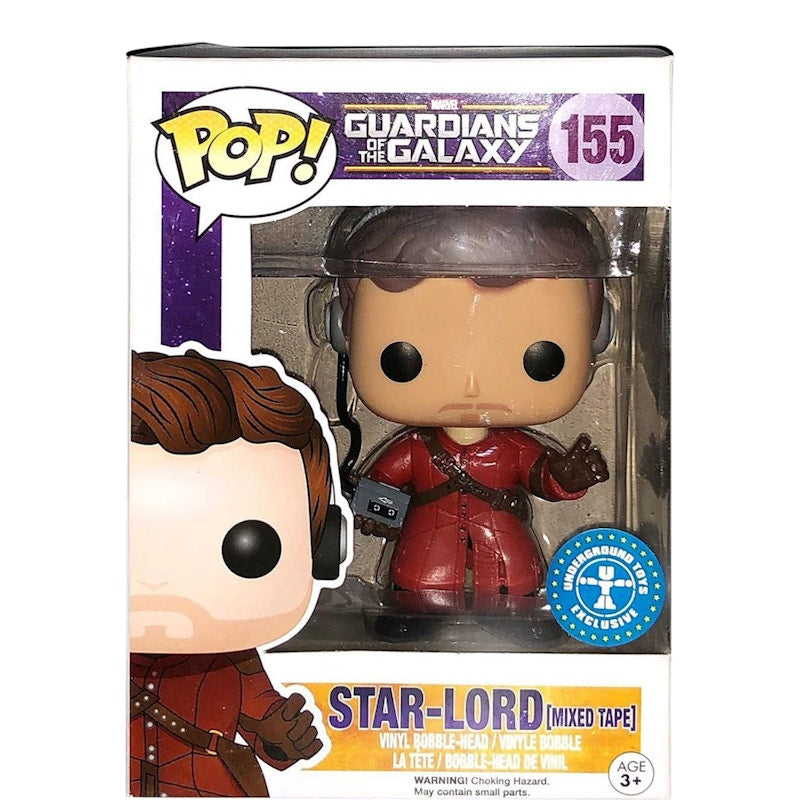 Funko Pop! Marvel Guardians of the Galaxy Star-Lord (Mixed Tape) Underground Toys Exclusive Figure #155