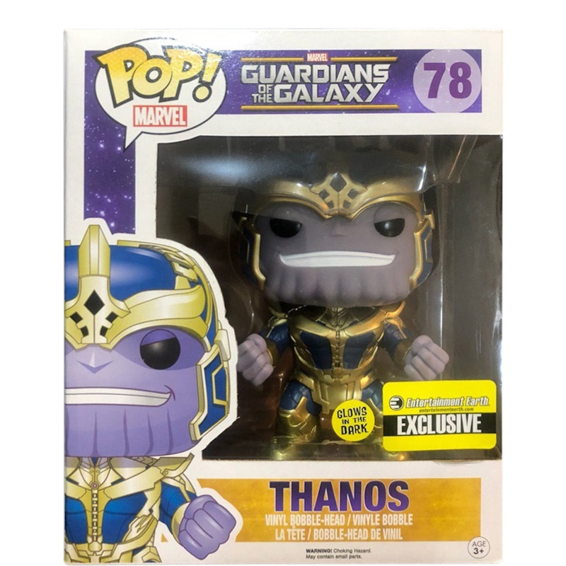 Funko Pop! Marvel Guardians of the Galaxy Thanos (Glow) Entertainment Earth Exclusive 6 Inch Figure #78