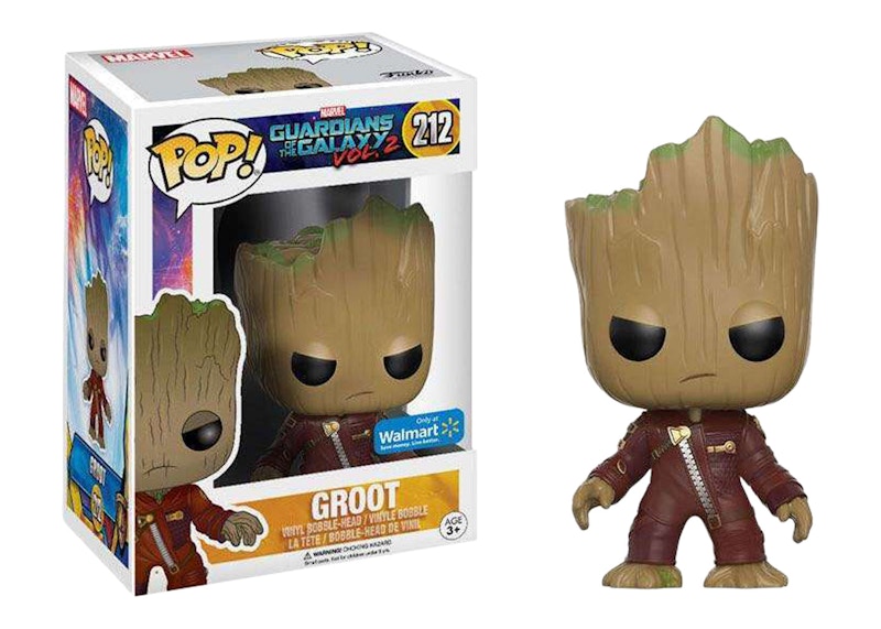 Funko Pop! Marvel Guardians of the Galaxy Vol. 2 Groot Angry Walmart Exclusive Bobble-Head #212