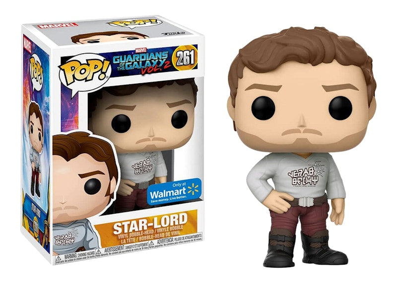 Funko Pop! Marvel Guardians of the Galaxy Vol. 2 Star-Lord Walmart Exclusive Bobble-Head #261
